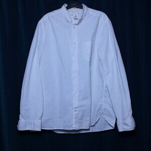 H&M White Dot Dress Shirt L.O.G.G Large